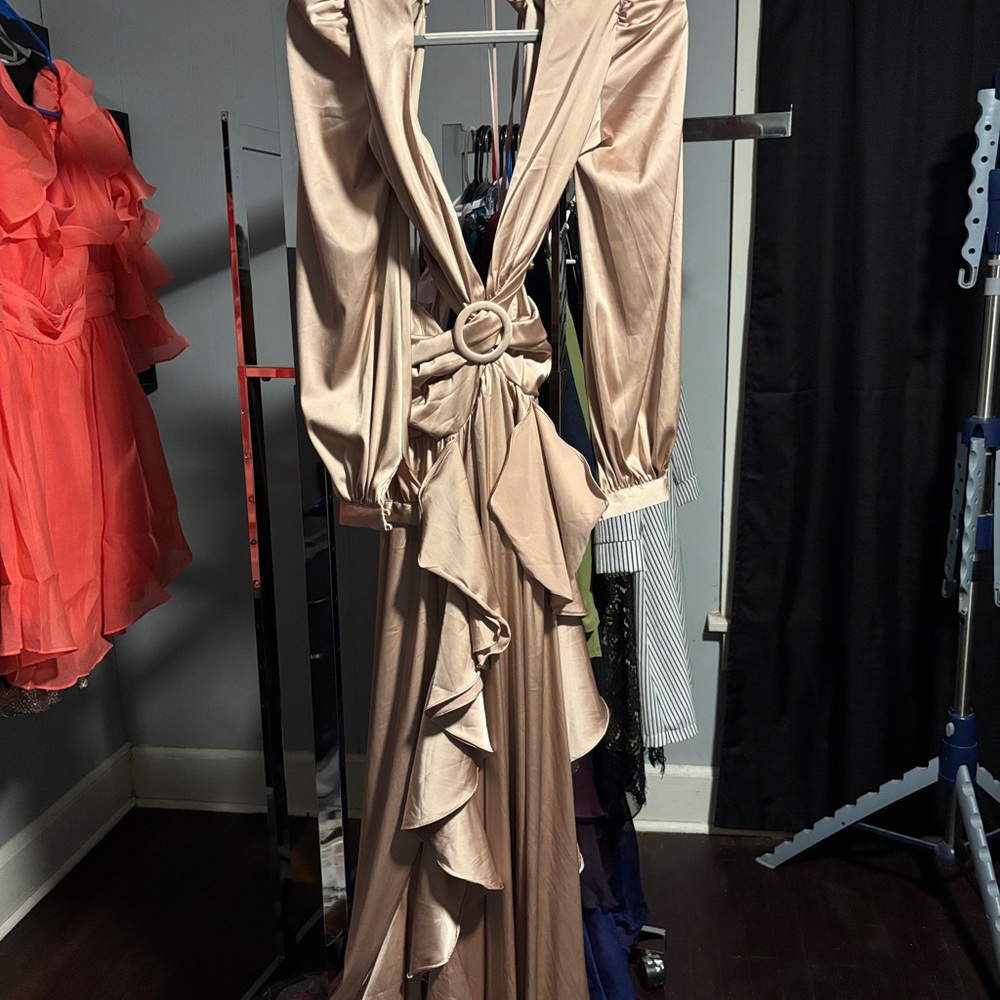 Brand new long backless dress